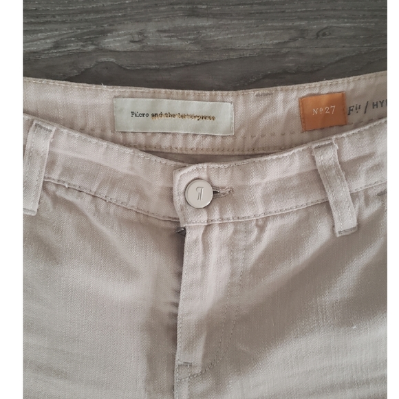 Pilcro And The Letterpress Beige Jeans Size 27 - Picture 5 of 8